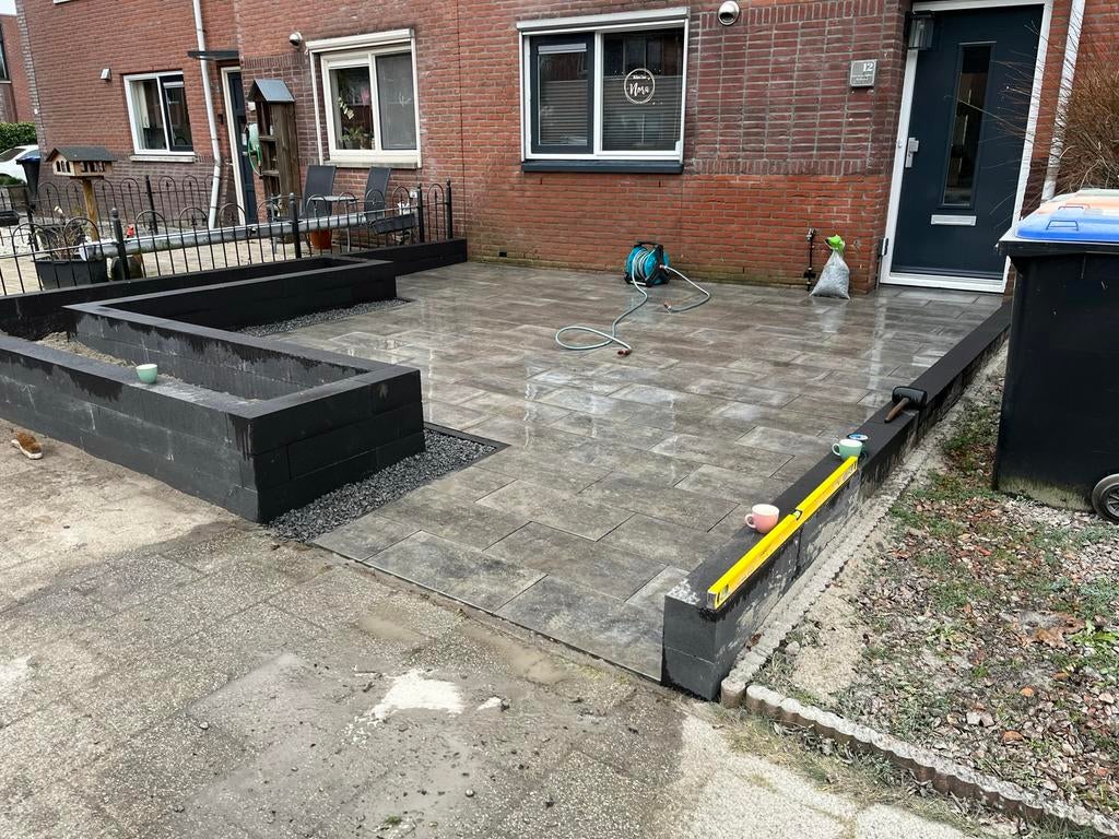 Tuinaanleg - bestratingen - schuttingen., Garantie, Tuinontwerp