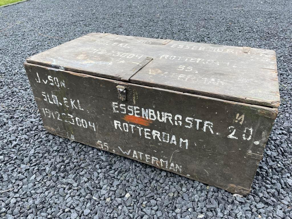 PSU / scheepskist Nederlands-Indie (US wo2 footlocker), Ophalen, Landmacht