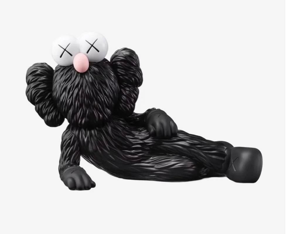 KAWS - TIME OFF - Vinyl Black, Ophalen of Verzenden, Nieuw