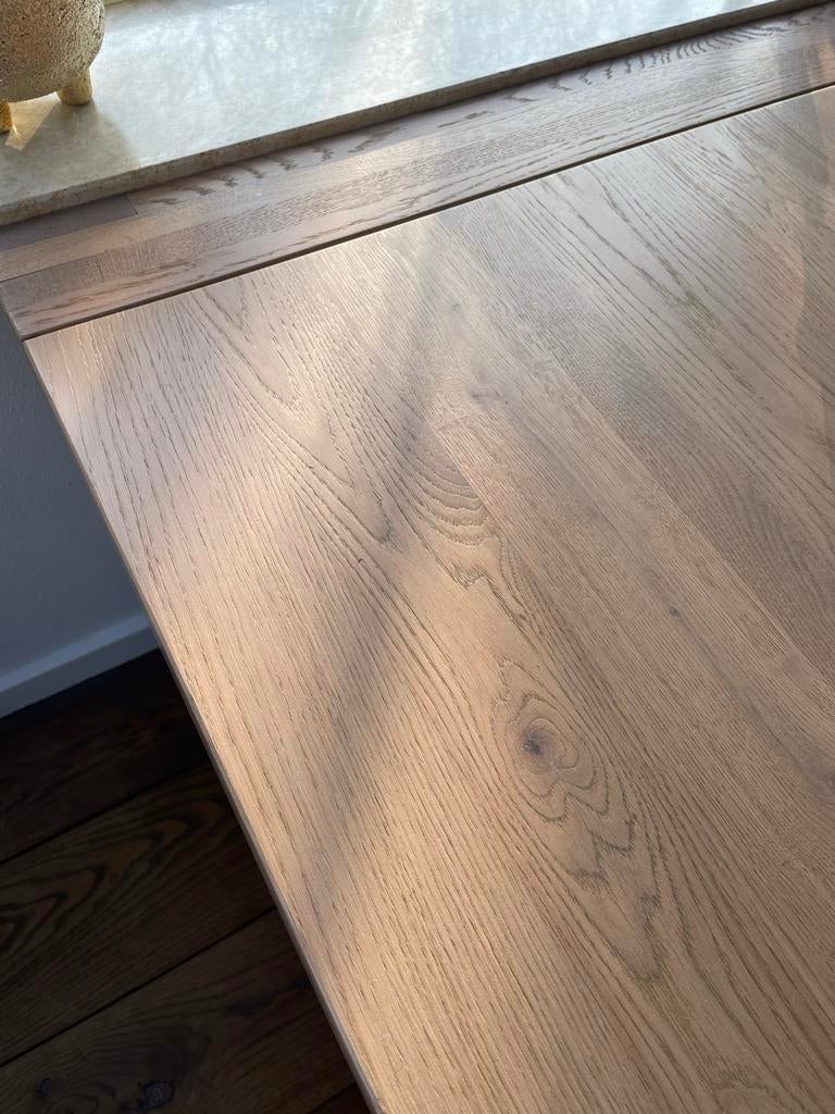 Eettafel 200x90 cm - Als nieuw, Ophalen, Eikenhout, 200 cm of meer, 50 tot 100 cm