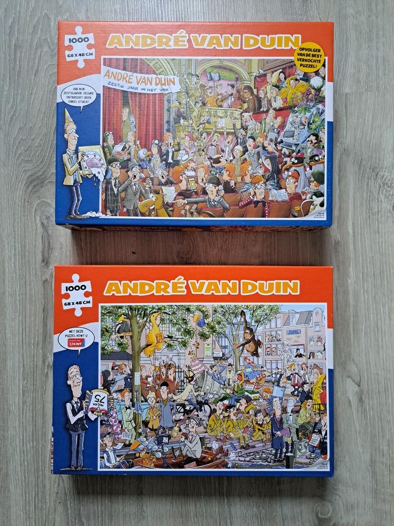 André van Duin Puzzels - 1000 stukjes, Ophalen, 500 t/m 1500 stukjes, Zo goed als nieuw, Legpuzzel