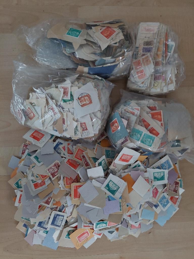 Kantoorpost 1500 gram onafgeweekt, Postzegels en Munten, Ophalen of Verzenden, Buitenland