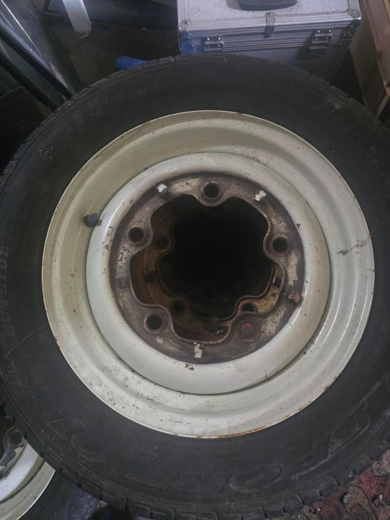 Volkswagen T1 spijlbus velgen 15" 2 x185 2 x 145 set van 4, Ophalen, Spijlbus, Vw, T1