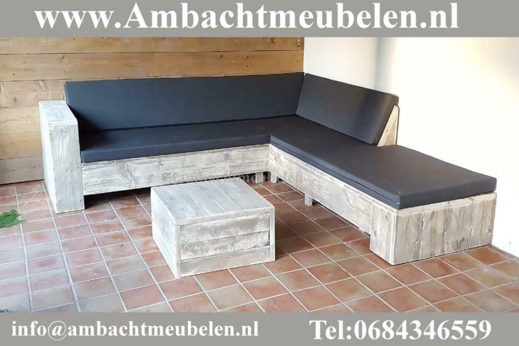 steigerhouten Hoekbank Loungeset Tuinbank SHOWROOM OPEN !!!, Tuin en Terras, Verzenden, Bank, Steigerhout, Nieuw