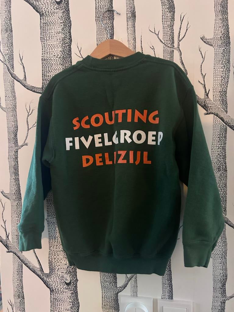 Scouting Fivelgroep sweater maat 116, Ophalen, Gebruikt, Jongen of Meisje, Trui of Vest