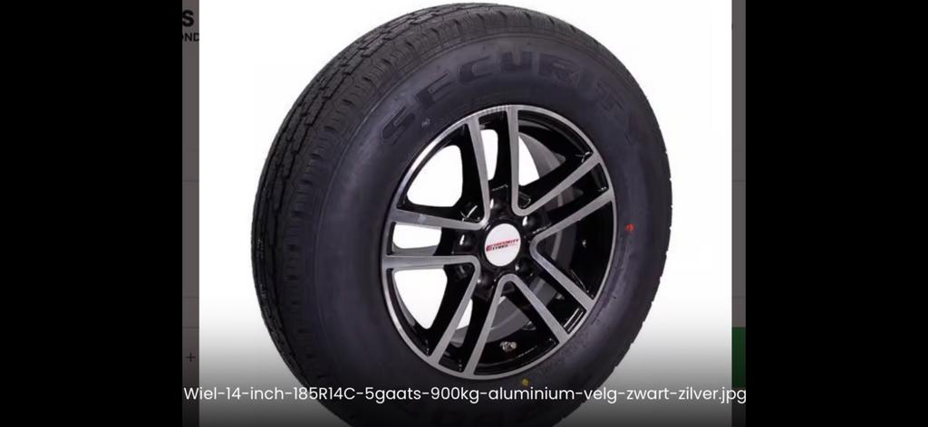 Aluminium velgen met nieuwe banden 185R14, Ophalen, Nieuw