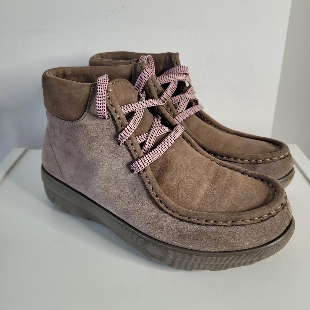 Fitflop enkelboots shoenen dames maat 37 suede bruin beige, Kleding | Dames, Schoenen, Schoenen met lage hakken, Bruin, Ophalen of Verzenden