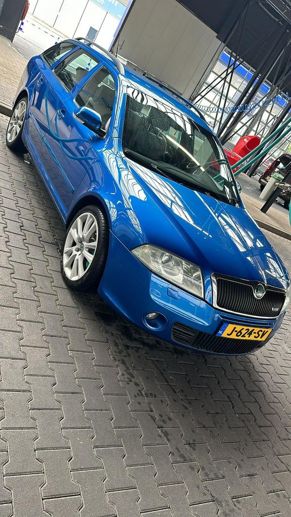 Pinksteren: Skoda Octavia 2.0 Tfsi Combi RS 147KW 2006 Blauw, Auto's, Skoda, Particulier, Octavia, ABS, Airconditioning, Android Auto