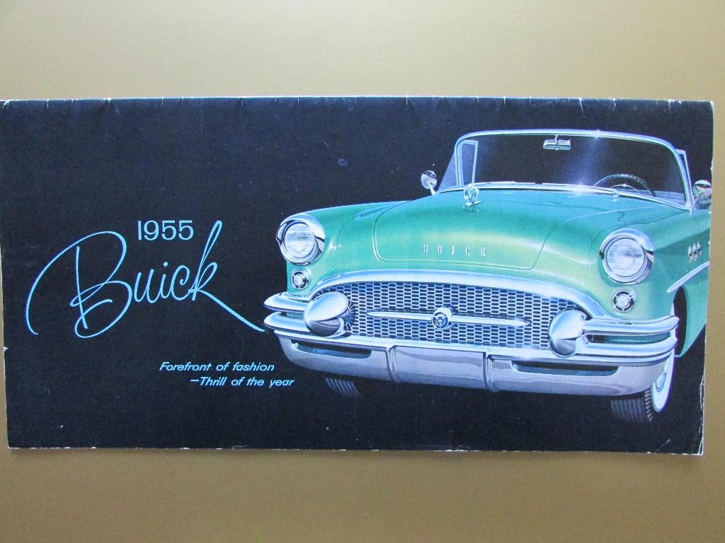 1955 BUICK grote prestige brochure, Engels, Ophalen of Verzenden, Zo goed als nieuw, Overige merken
