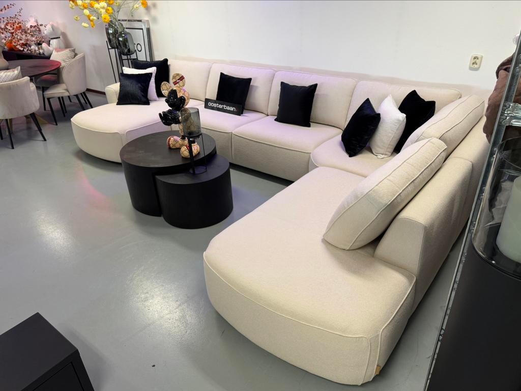 Luxe Velvet Teddy U-Bank Dutti 170x410x260cm NIEUW - Uniek, Info@oosterbaanwonen.nl, Venus 31 8448CE Heerenveen, Hoekbank, Ophalen of Verzenden