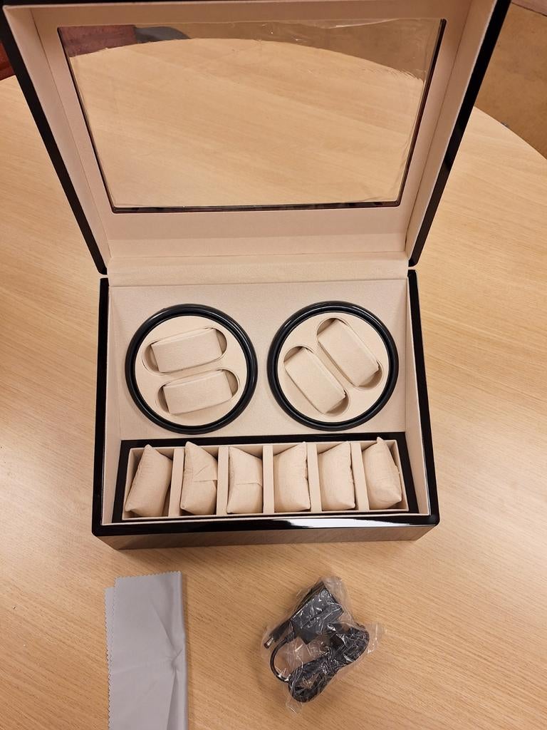 Nieuwe Watchwinder Horlogebox, Overige merken, Overige materialen, Verzenden, Polshorloge