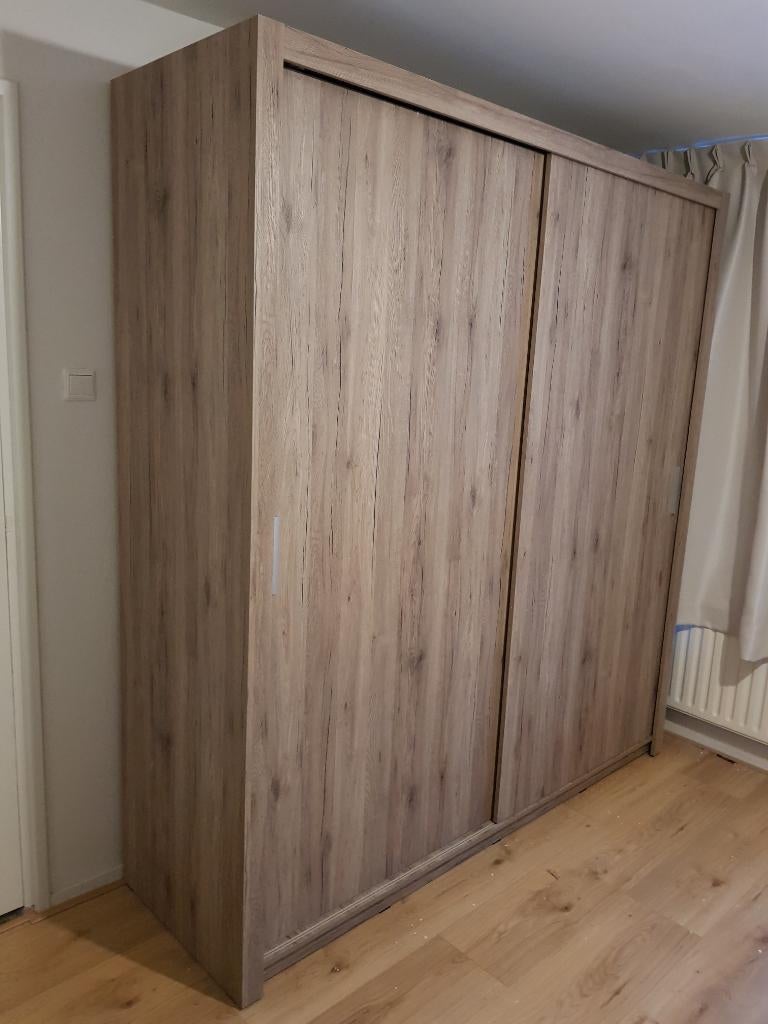 VOORRAAD Kledingkast Bobo 180 Monastery eiken + Inhoud NIEUW, Met deur(en), 200 cm of meer, 150 tot 200 cm, Nieuw