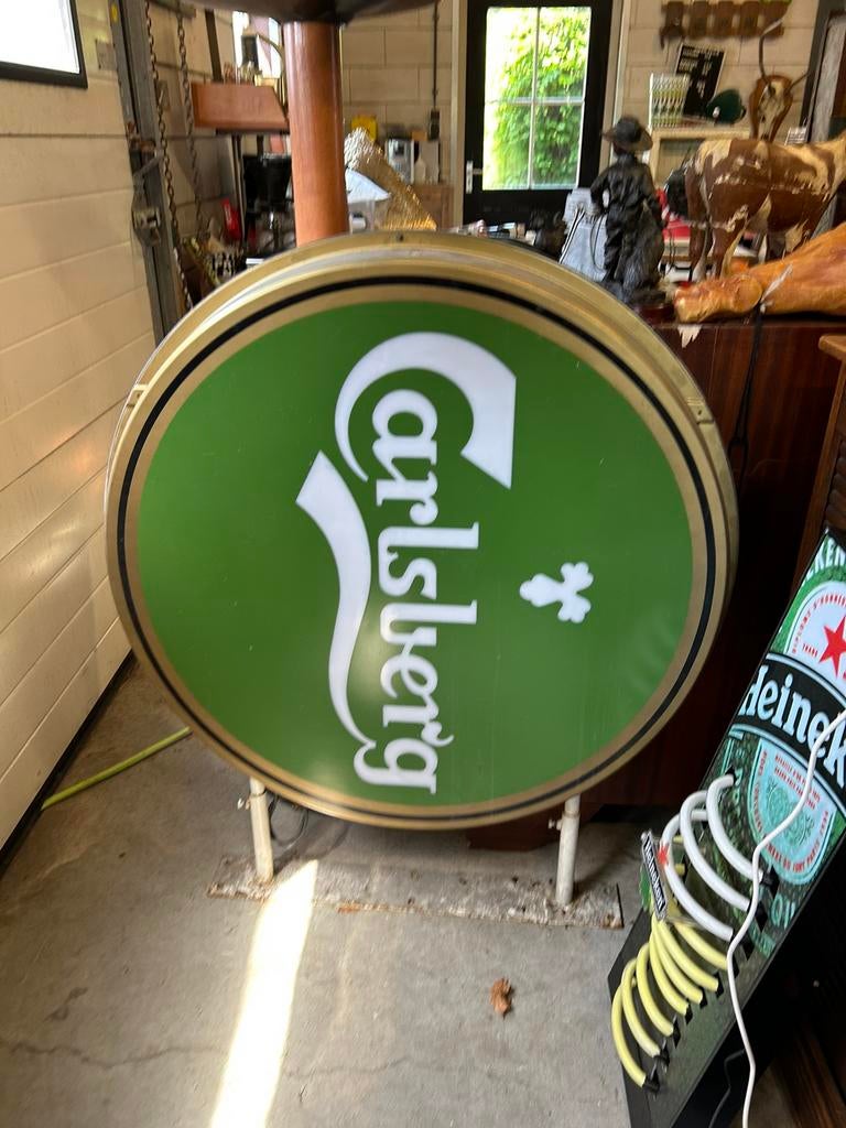 Carlsberg lichtbak, Verzamelen, Biermerken, Ophalen of Verzenden, Zo goed als nieuw, Reclamebord, Plaat of Schild, Overige merken