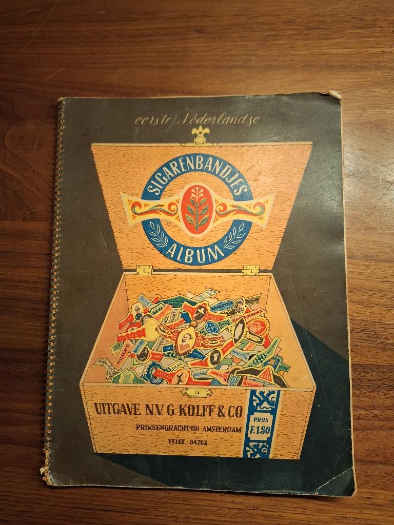 Sigarenbandjes Album (G.Kolff 1952) + Willem II (1965), Verzamelen, Ophalen