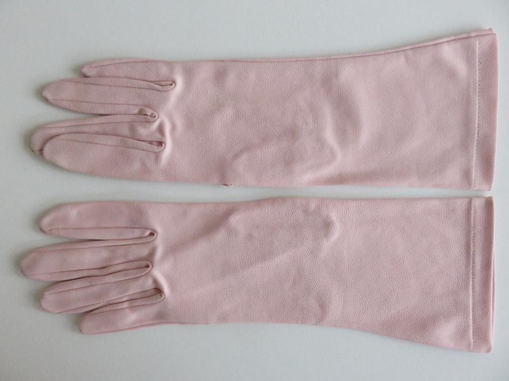 lange lichtroze kunstleren handschoenen avondhandschoenen, Kleding | Dames, Gelegenheidskleding, Overige typen, Ophalen of Verzenden