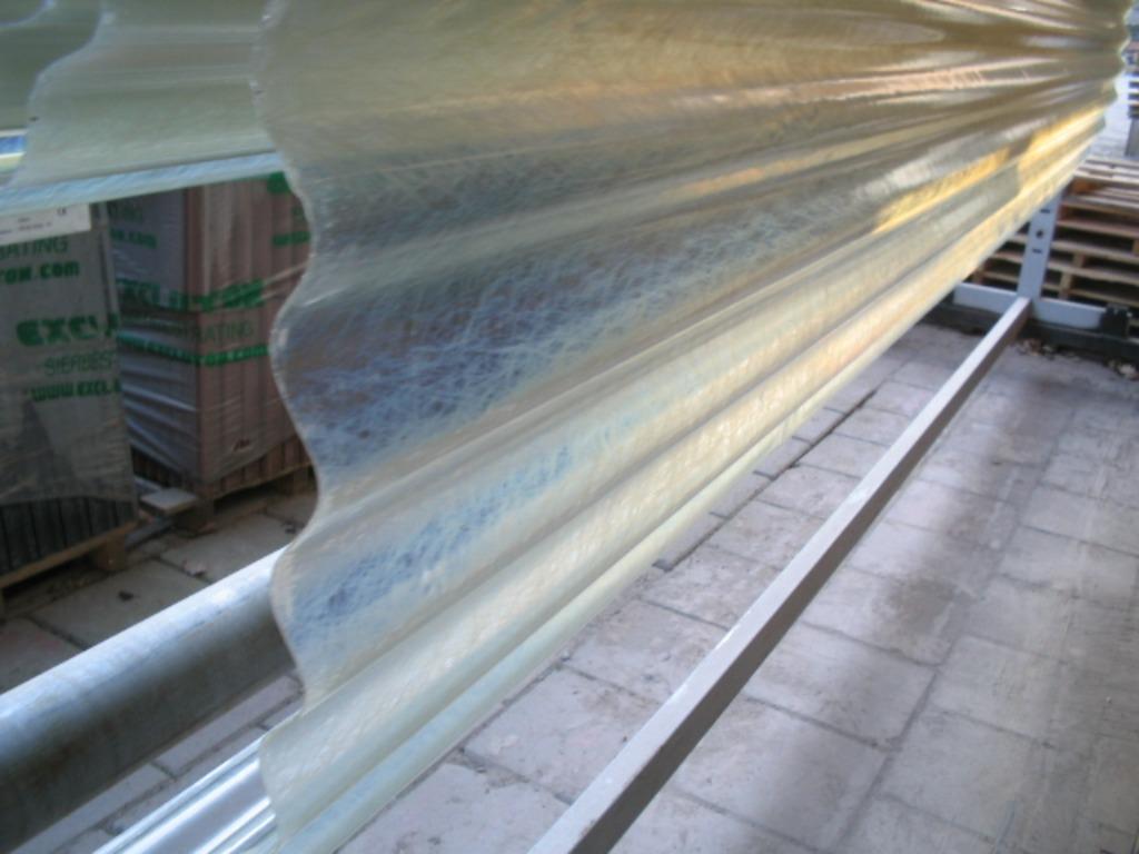 Dakbedekking polyester golfrol 18/76, Doe-het-zelf en Verbouw, Dakpannen en Dakbedekking, Ophalen, Kunststof, Overige kleuren