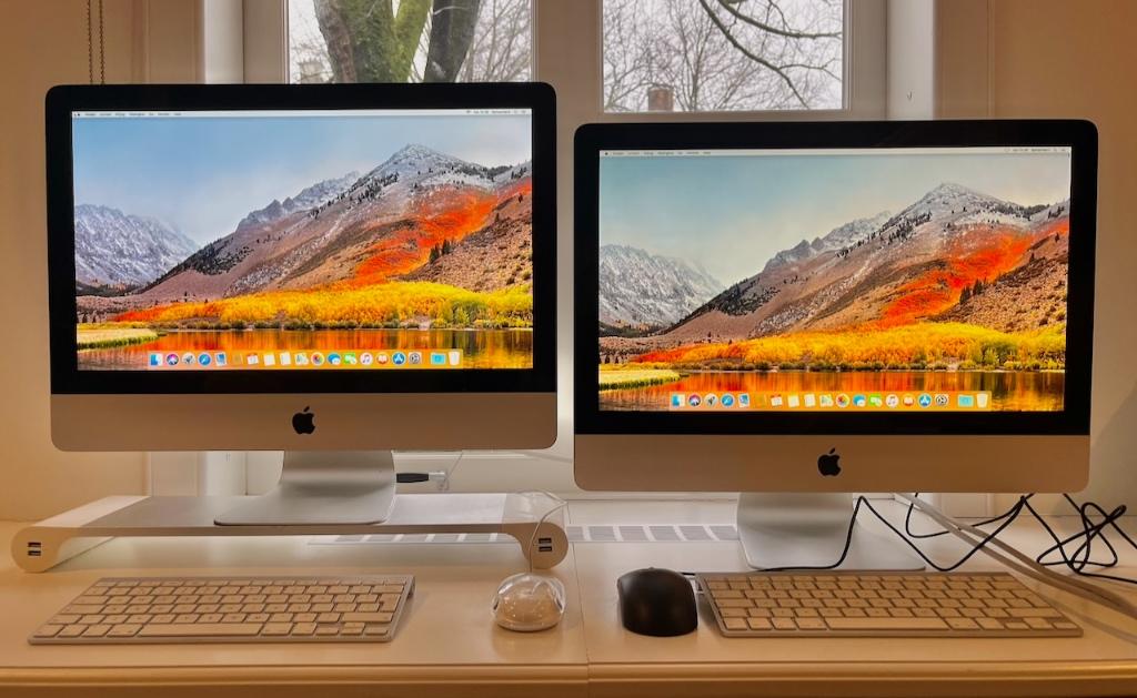 Twee iMac's 21.5 inch met1500 Gb disk voor muziek en foto's, Computers en Software, Apple Desktops, Gebruikt, 1500 GB, 2 tot 3 Ghz