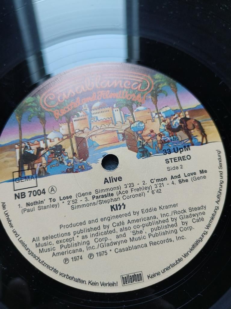 Kiss lp Alive 1978, Cd's en Dvd's, Vinyl | Hardrock en Metal, Ophalen of Verzenden, Zo goed als nieuw
