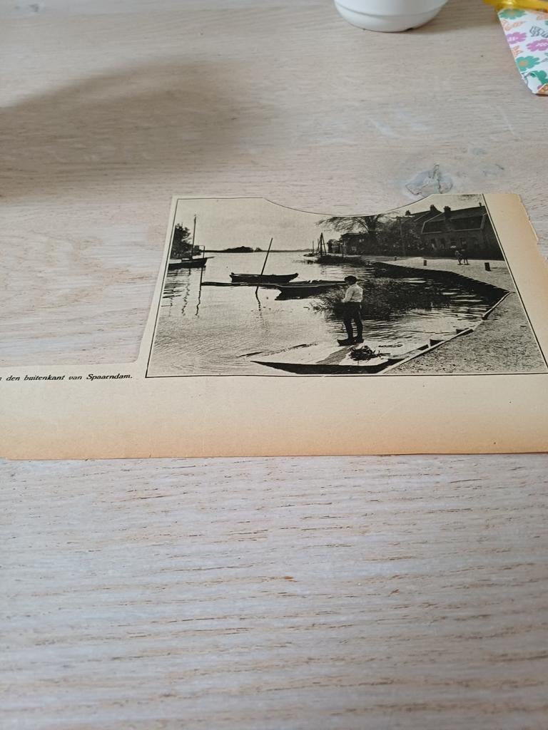 Afbeelding buitenkant Spaarndam 1930, Ophalen of Verzenden, 1920 tot 1940, Knipsel(s)