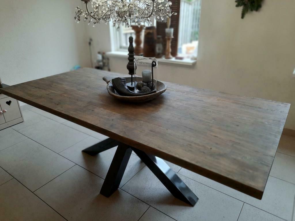 Massief dikke robuust oud eiken tafels MAATWERK!, Huis en Inrichting, Tafels | Eettafels, Ophalen of Verzenden, Nieuw, Rechthoekig