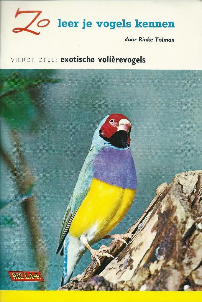 Zo leer je vogels kennen deel 4-Rinke Tolman uitgave Rizla+., Boeken, Verzenden, Zo goed als nieuw, Vogels