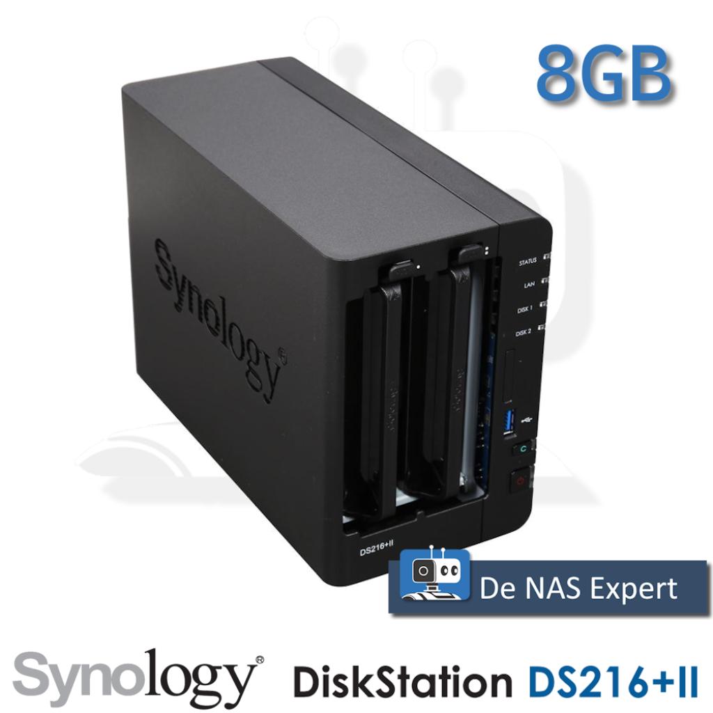 Synology DiskStation DS216+ II 8GB refurbished, Info@synology.com, Synology, Refurbished, Ophalen of Verzenden