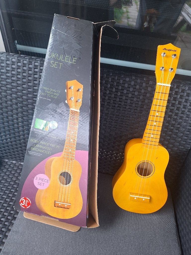 Houten Ukelele set met originele doos, Ophalen of Verzenden, Nieuw