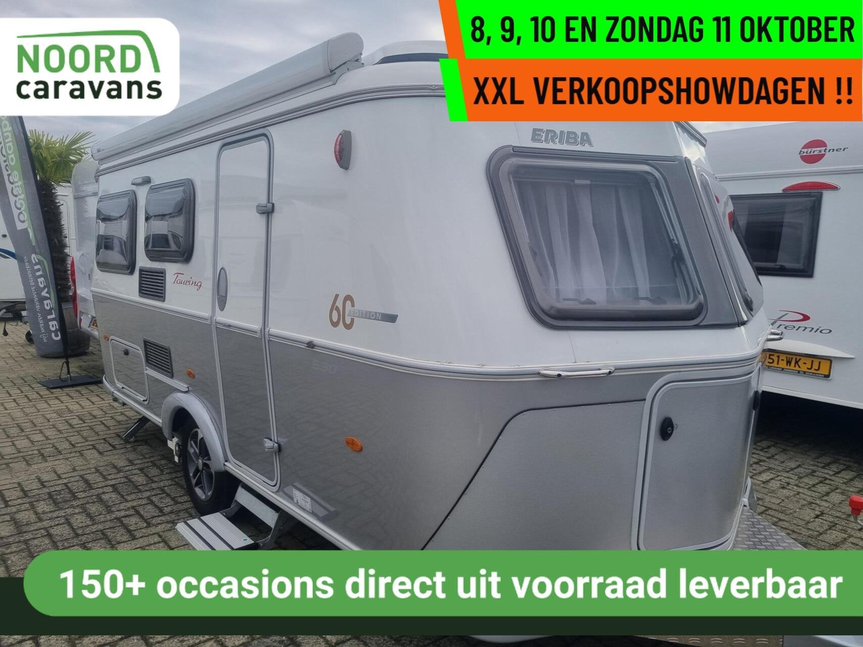 Eriba TOURING 530 60 years MOVER + HEFDAK + CASS LUIFEL + LM, Bedrijf, 5 tot 6 meter, Eriba, Serviceluik