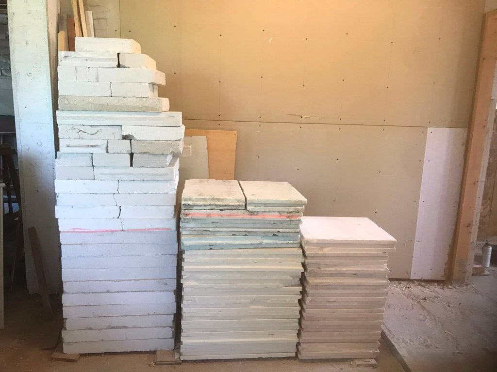 gips- en gasbeton blokken, Ophalen, Zo goed als nieuw