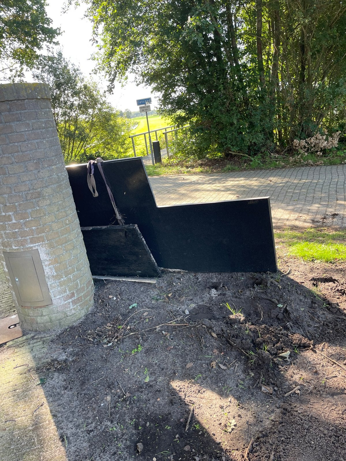 Granieten werkblad reststukken, Huis en Inrichting, Ophalen, Gebruikt, 75 cm of meer, 200 cm of meer