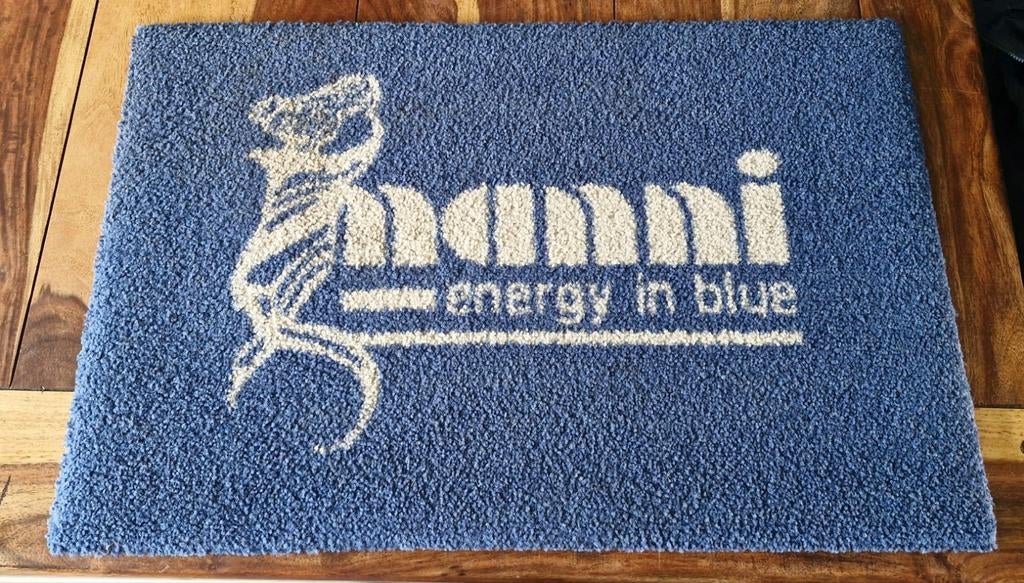 Nanni Motoren deurmat 60 x 40 cm - Blauw, Gebruikt, Nylon, Schoonloopmat, Ophalen of Verzenden
