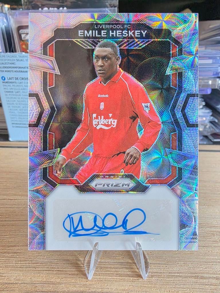 Emile Heskey Liverpool Panini Prizm Choice Auto, Verzamelen, Ophalen of Verzenden, Zo goed als nieuw, Buitenlandse clubs, Spelerskaart