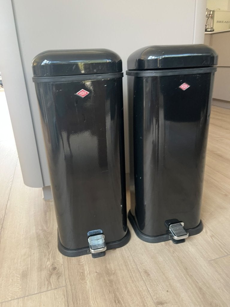 Wesco prullenbak, 40 liter of meer, Ophalen, Met pedaal, 50 – 75