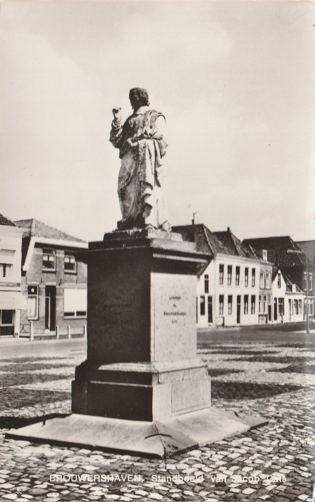 BROUWERSHAVEN Standbeeld Jacob Cats, Verzenden, Ongelopen, Zeeland