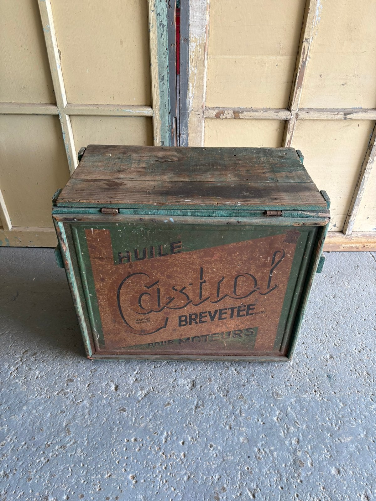 Castrol olie kist, Ophalen, Gebruikt, Gebruiksvoorwerp