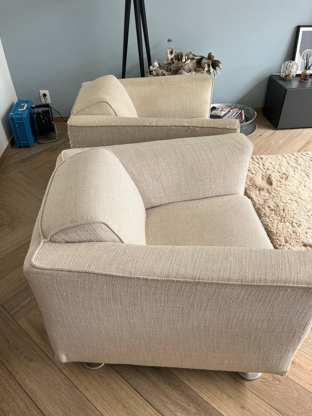 Gratis: Twee fauteuils Blizz van Design on Stock, Ophalen, Gebruikt, Stof