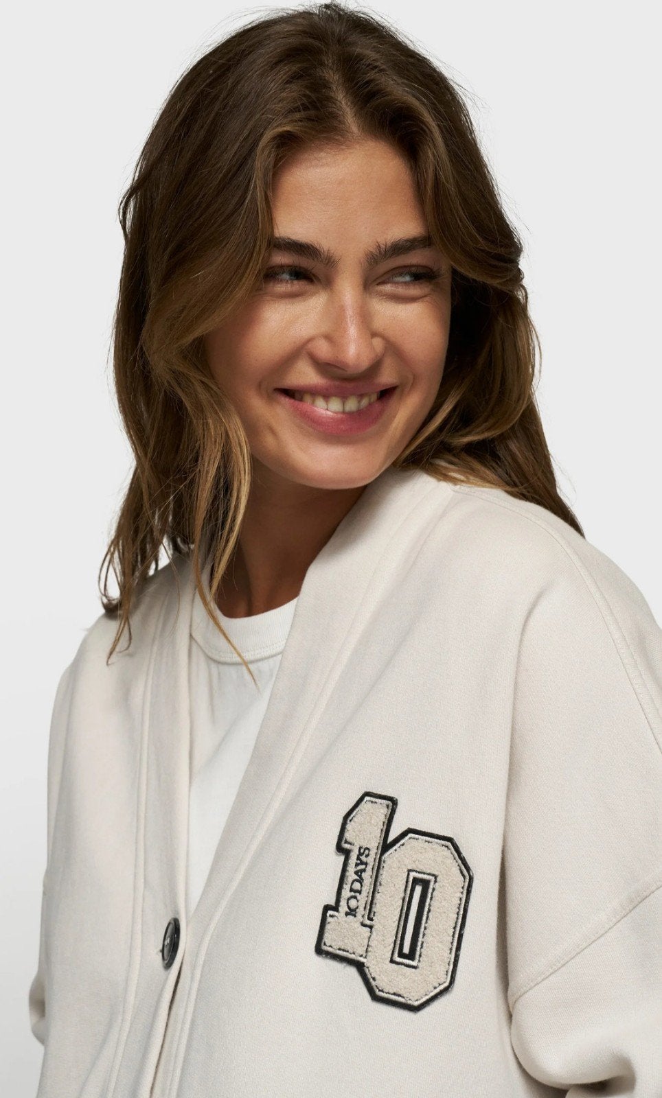 10days baseball vest mt S valt ruim ZGAN, Maat 38/40 (M), Verzenden, Beige, 10days