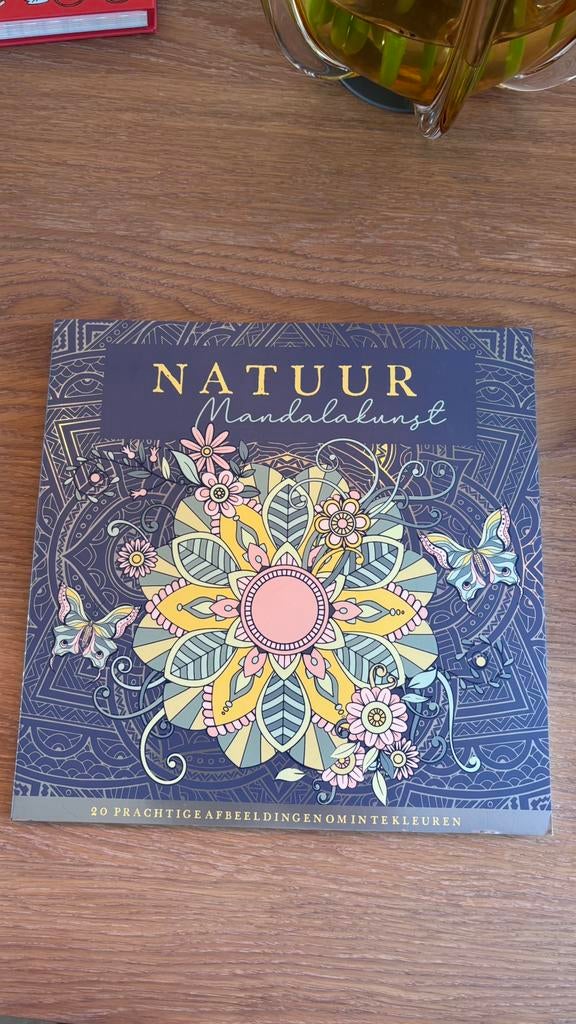 Natuur - mandalakunst tekenboek NIEUW, Ophalen of Verzenden, Nieuw, Papier, Schets- of Tekenboek