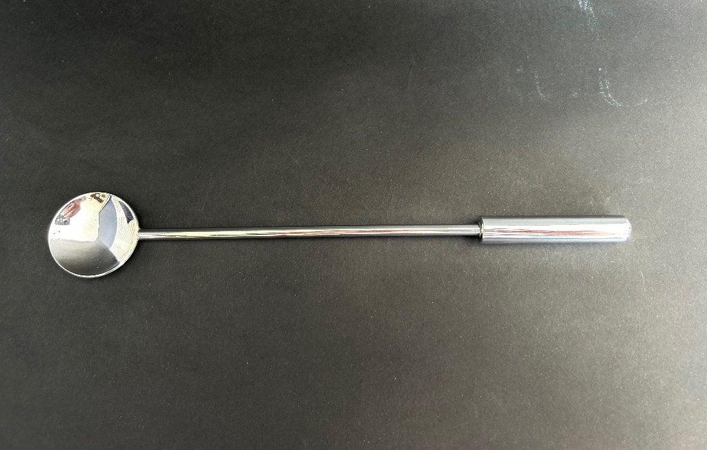 verzilverde cocktaillepel muddler PM Italy design, Ophalen of Verzenden