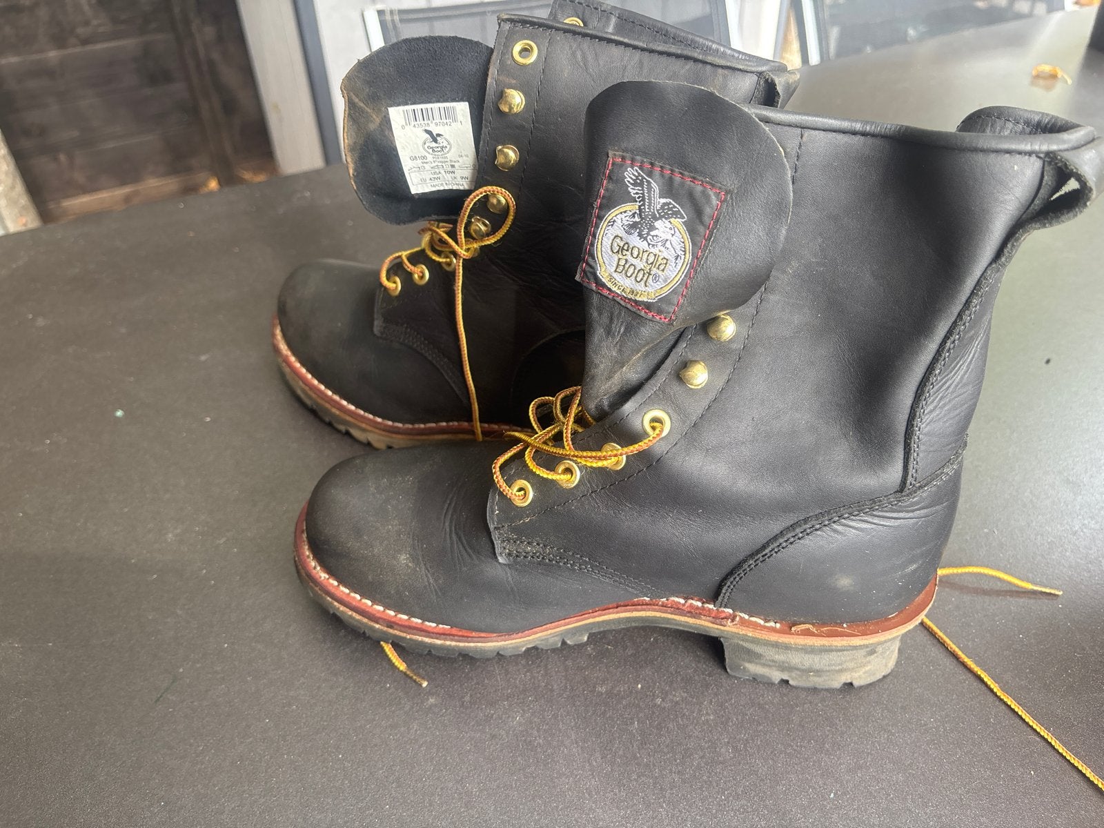 Georgia Boot Logger Boots Zwart - Maat 43, Ophalen of Verzenden, Gedragen, Zwart, Boots