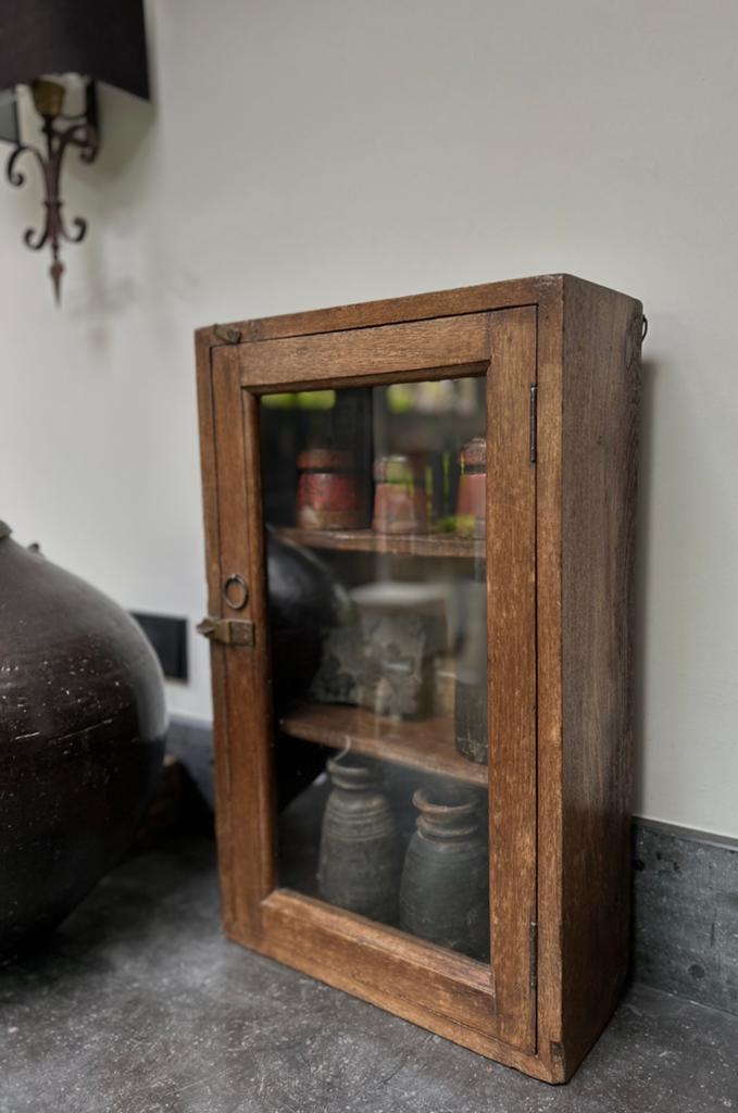 Vitrine kastje India oosters sober pronk kastje, Huis en Inrichting, Ophalen, 50 tot 100 cm, Zo goed als nieuw, Minder dan 100 cm