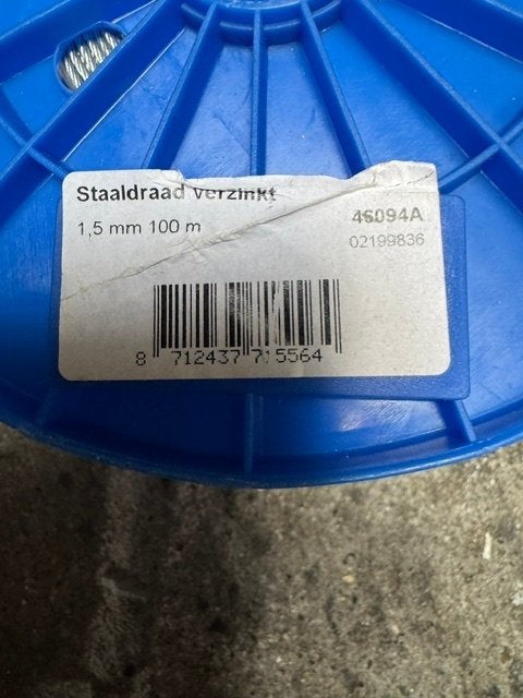 staal kabel en hangsloten, Ophalen of Verzenden, Nieuw, IJzer