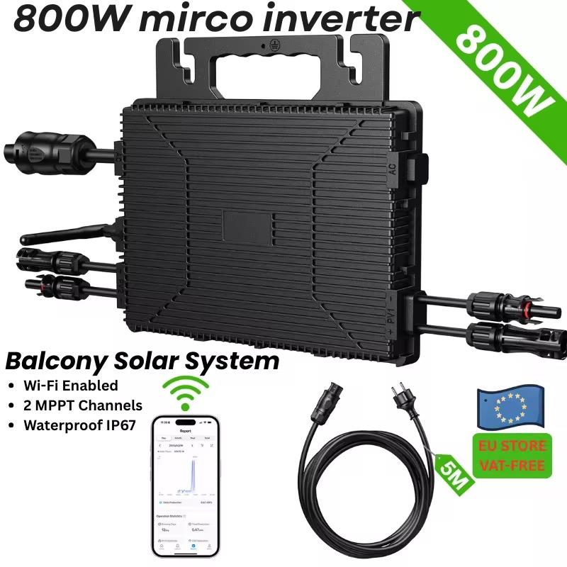 960W Zonnepaneel Set + 800W Omvormer Plug & Play, Verzenden, Nieuw