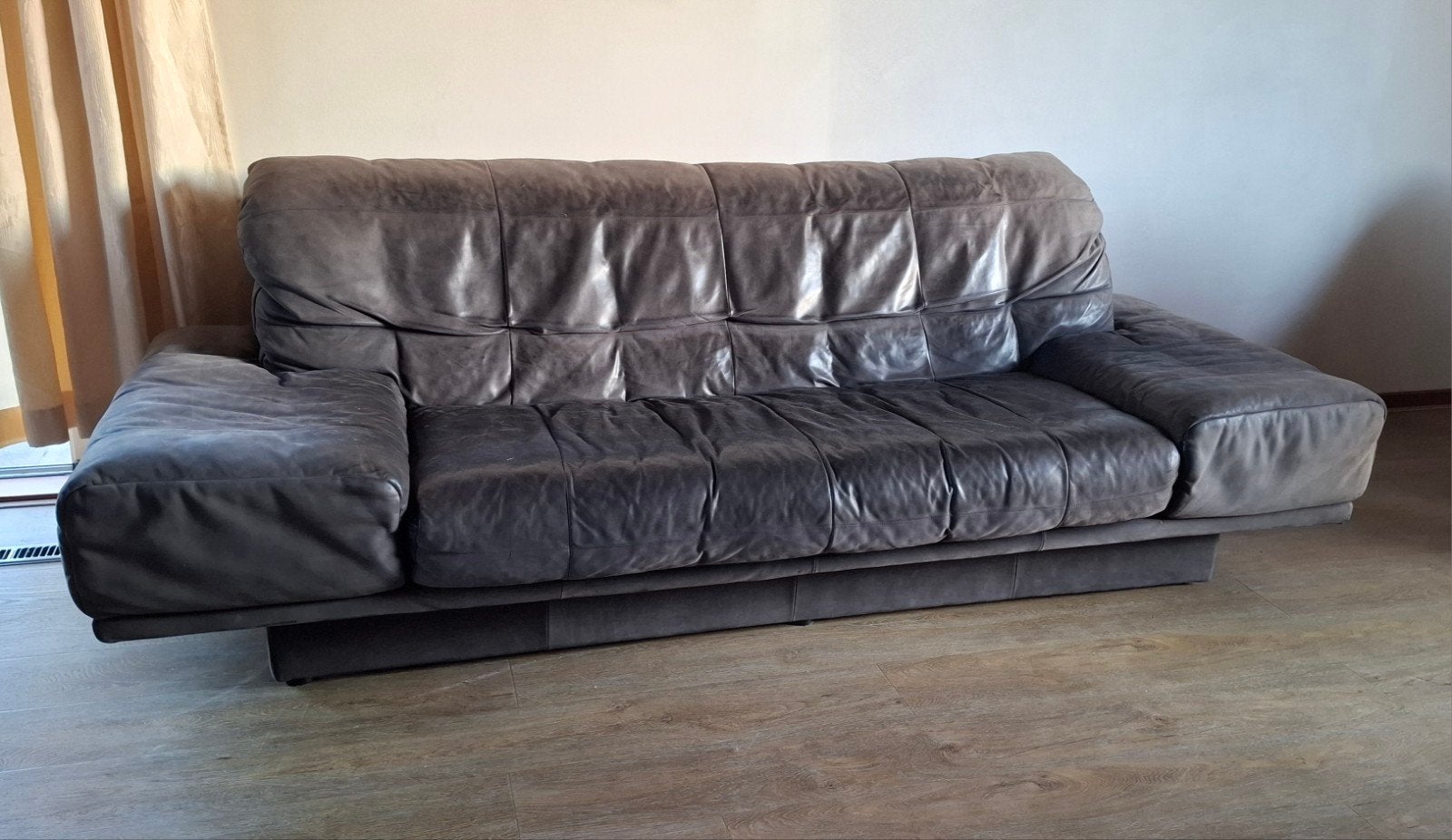 1980's/90's Vintage Rolf Benz Bank, Ophalen, Gebruikt, Driepersoons, Rechte bank