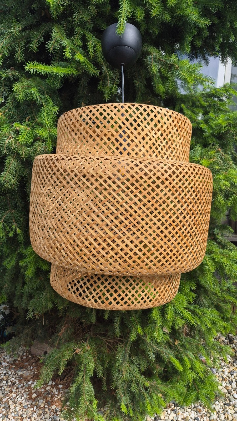 Ikea Sinnerlig hanglamp - Natuurlijke sfeer- 50 cm, 50 tot 75 cm, Bohemian, Natuurlijk, Modern, Ophalen of Verzenden, Zo goed als nieuw