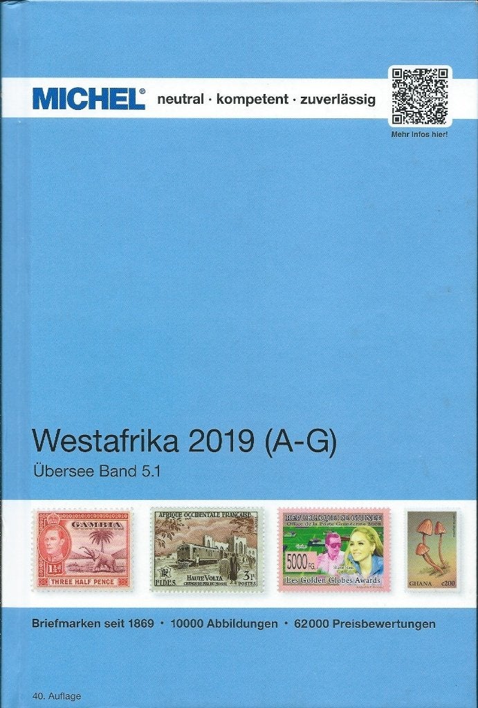 Michel Catalogus Band 5.1 - Westafrika 2019 (A-G), Postzegels en Munten, Ophalen of Verzenden, Catalogus