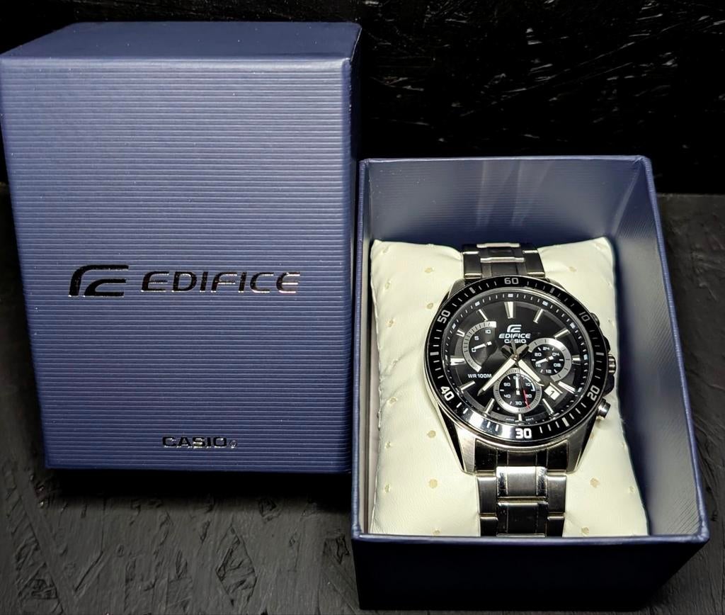 Casio Edifice Chronograaf EFR-552D, Staal, Polshorloge, Ophalen of Verzenden, Zo goed als nieuw