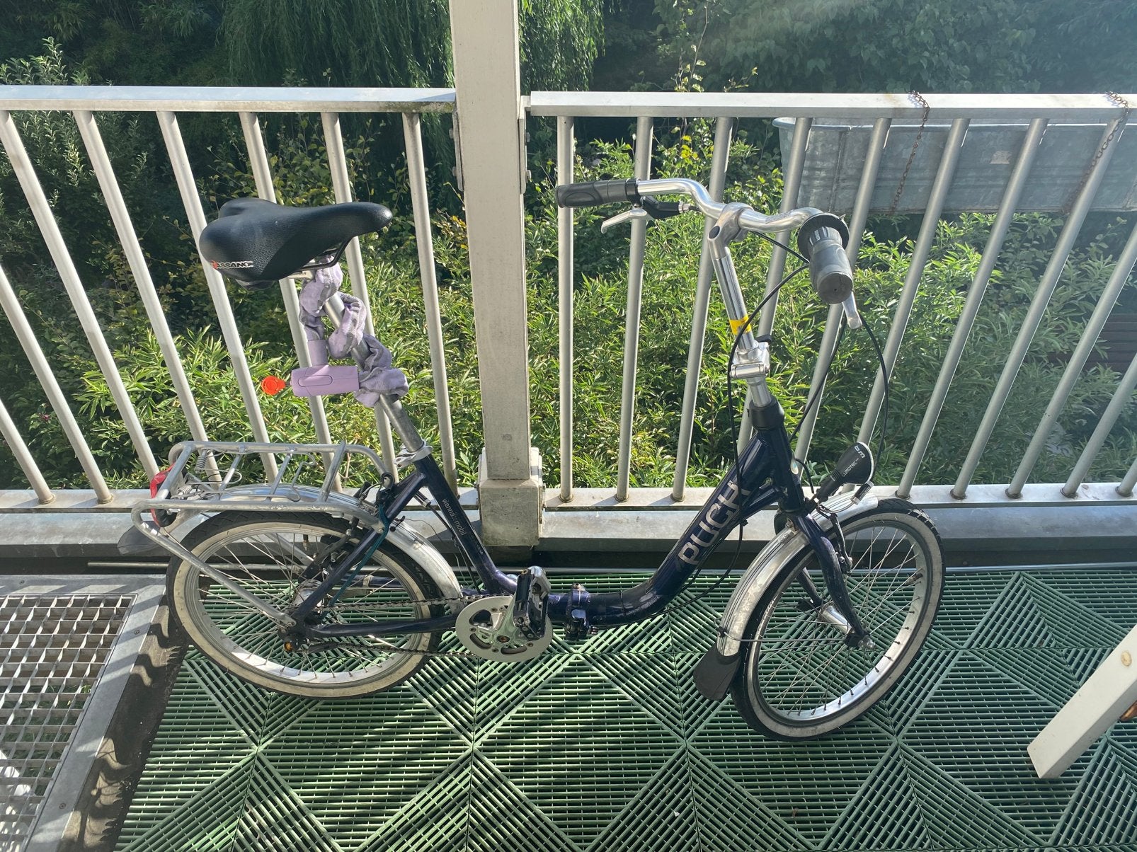 Vouwfiets Puch 20“ - voorste band plat, Fietsen en Brommers, Ophalen, Gebruikt, Deels opvouwbaar, 20 inch of meer