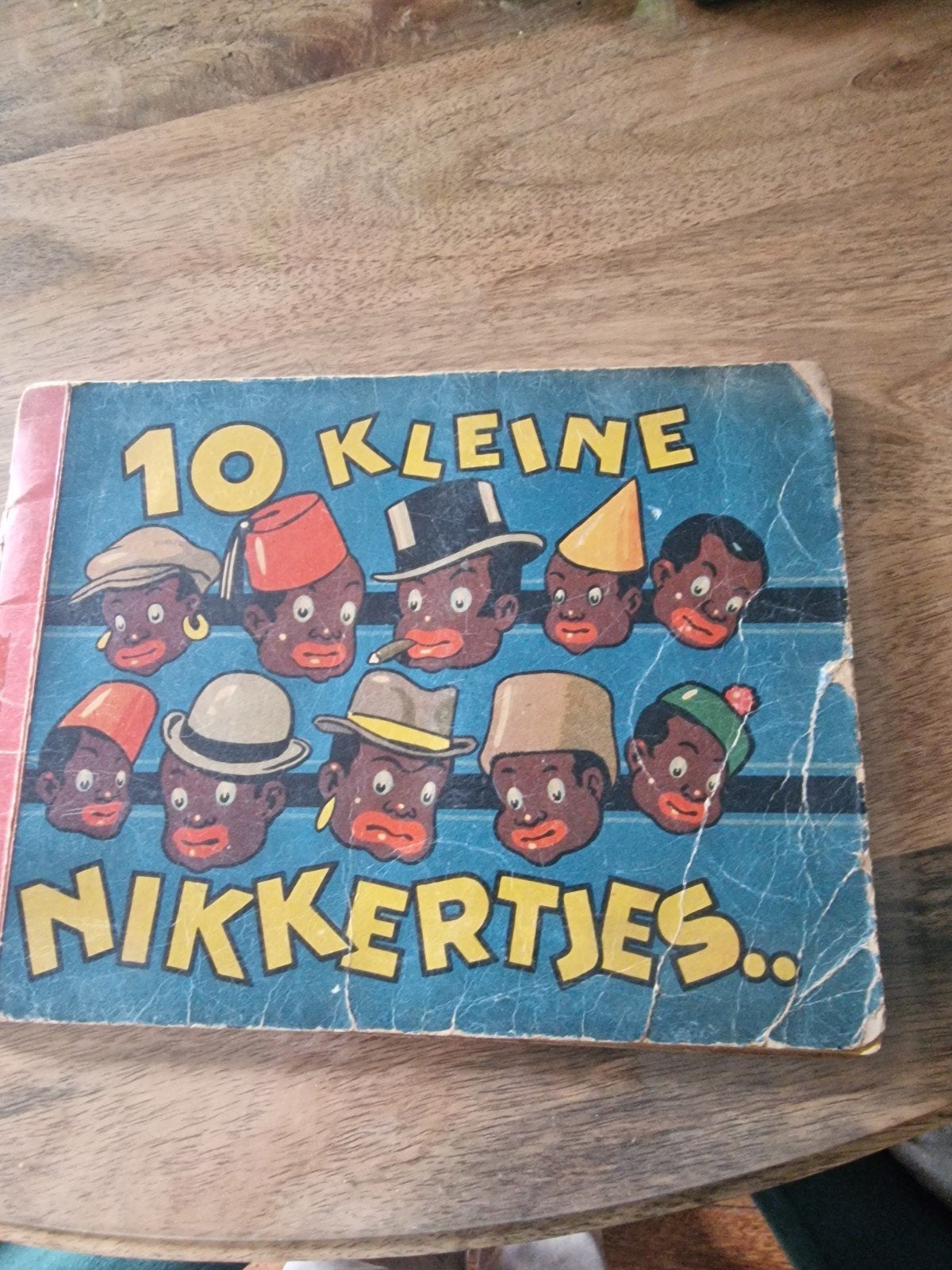 Oud kinderboek: 10 Kleine Nikkertjes - moet opgeknapt worden, Boeken, Ophalen of Verzenden, Gelezen, Onbekend, Fictie algemeen