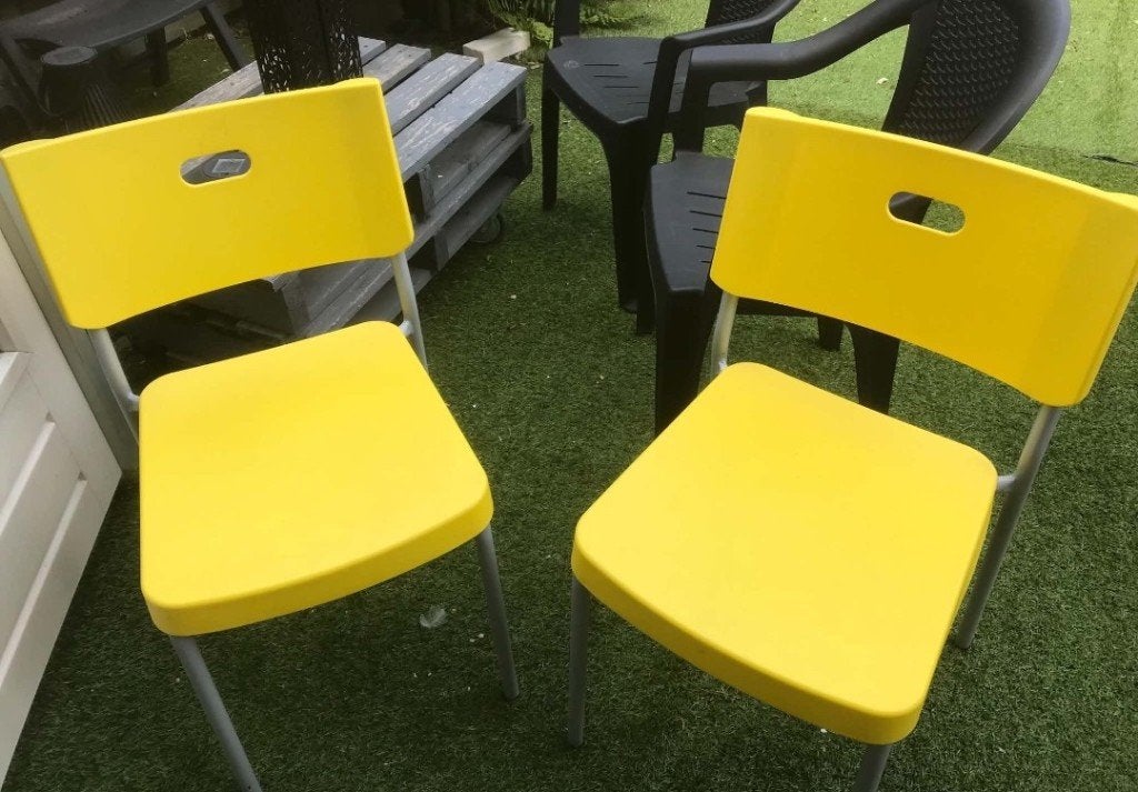 IKEA stapelstoel 2x, Ophalen, Gebruikt, Twee, Overige kleuren
